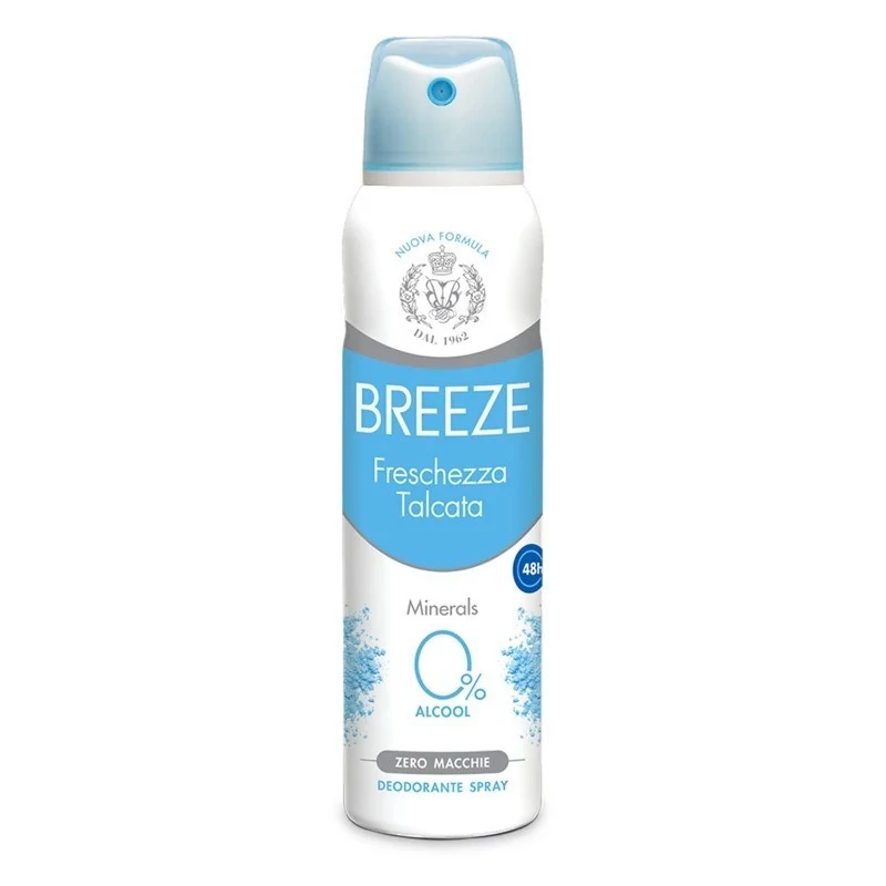 اسپری ضد تعریق بریز مدل فرسکتزا تلکاتا Breeze Freschezza Talcata حجم 150 میل