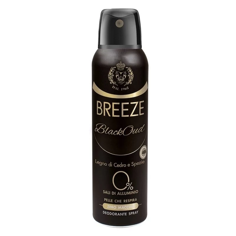 اسپری ضد تعریق بریز مدل بلک عود Breeze BlackOud حجم 150 میل