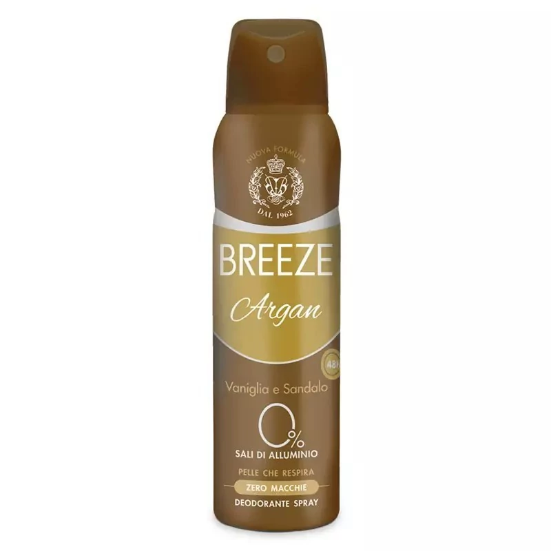 اسپری ضد تعریق بریز مدل آرگان Breeze Argan حجم 150 میل