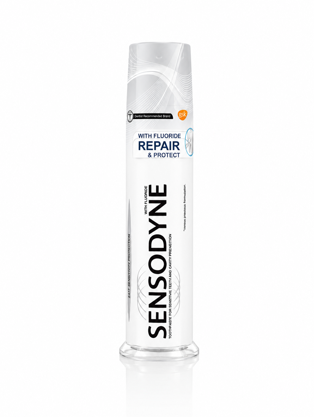 خمیردندان پمپی سنسوداین Repair Protect سفید 100 میل