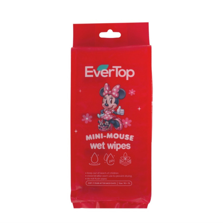 دستمال مرطوب کودک اورتاپ مدل MINI-MOUSE مجموعه 8 عددی