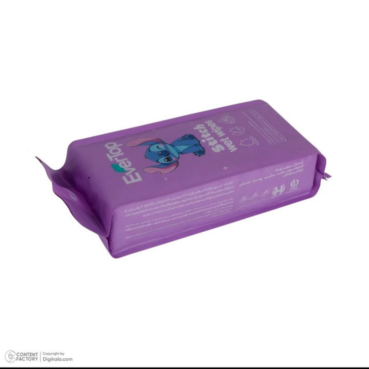 دستمال مرطوب کودک اورتاپ طرح استیج بسته 8 عددی