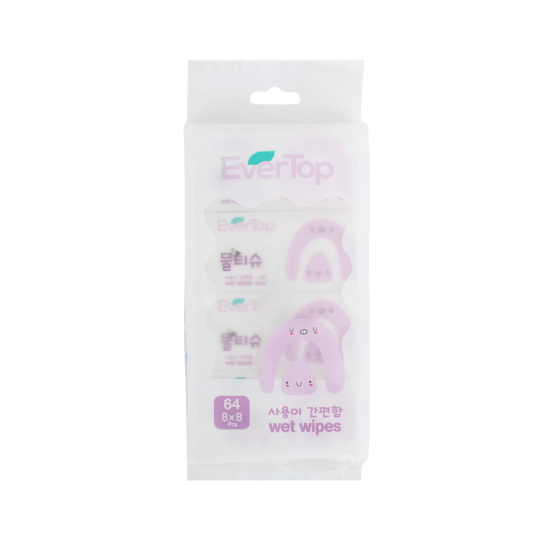 دستمال مرطوب اورتاپ مدل wetwipes MINI مجموعه 8 عددی