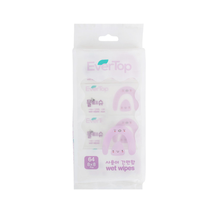 دستمال مرطوب اورتاپ مدل wetwipes MINI مجموعه 8 عددی